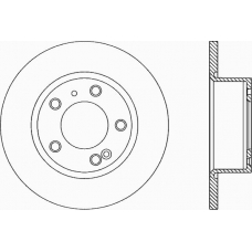 BDA1116.10 OPEN PARTS Тормозной диск