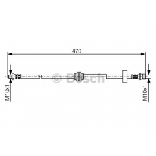 1 987 476 885 BOSCH Тормозной шланг
