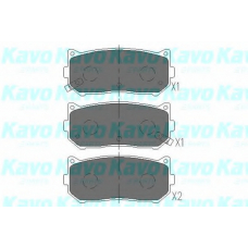 KBP-4001 KAVO PARTS Комплект тормозных колодок, дисковый тормоз