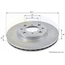 ADC0922V COMLINE Тормозной диск