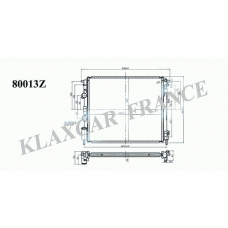 80013z KLAXCAR FRANCE Радиатор, охлаждение двигателя