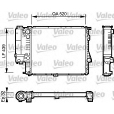 734301 VALEO Радиатор, охлаждение двигателя