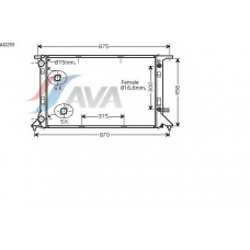 AI2293 AVA Радиатор, охлаждение двигателя
