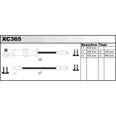 XC365 QUINTON HAZELL Комплект проводов зажигания