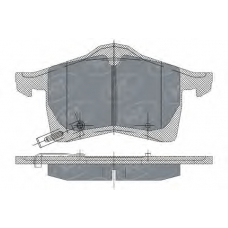 SP 243 PR SCT Комплект тормозных колодок, дисковый тормоз