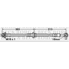 BBH7159 BORG & BECK Тормозной шланг