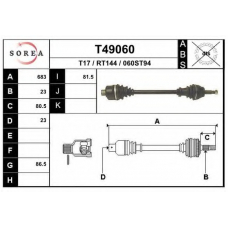 T49060 EAI Приводной вал