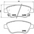 P 66 001 BREMBO Комплект тормозных колодок, дисковый тормоз