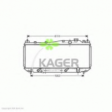 31-0499 KAGER Радиатор, охлаждение двигателя