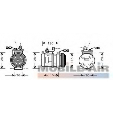 0600K231 VAN WEZEL Компрессор, кондиционер