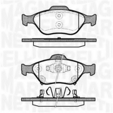 363916060404 MAGNETI MARELLI Комплект тормозных колодок, дисковый тормоз