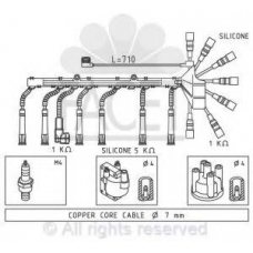 4.8598 FACET Ккомплект проводов зажигания