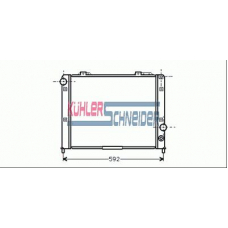 1010001 KUHLER SCHNEIDER Радиатор, охлаждение двигател