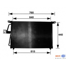 8FC 351 037-611 HELLA Конденсатор, кондиционер