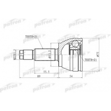 PCV9105 PATRON Шарнирный комплект, приводной вал