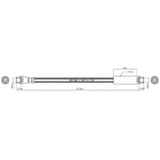 VBJ121 MOTAQUIP Тормозной шланг