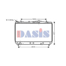 510019N AKS DASIS Радиатор, охлаждение двигателя