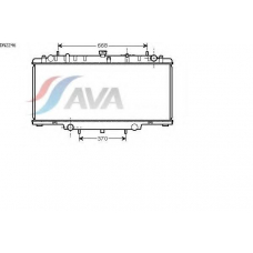 DN2246 AVA Радиатор, охлаждение двигателя