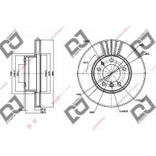 BD1155 DJ PARTS Тормозной диск