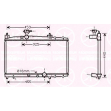 8109302317 KLOKKERHOLM Радиатор, охлаждение двигателя