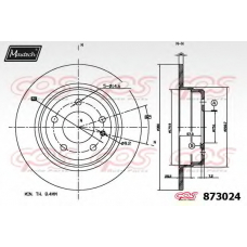 873024.6980 MAXTECH Тормозной диск