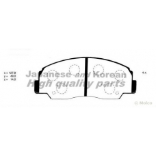 D093-06 ASHUKI Комплект тормозных колодок, дисковый тормоз