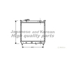 K454-06 ASHUKI Радиатор, охлаждение двигателя