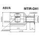 MTIR-DA1<br />ASVA<br />Шарнирный комплект, приводной вал