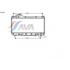 TO2298 AVA Радиатор, охлаждение двигателя