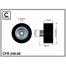 249-86 CAFFARO Паразитный / ведущий ролик, поликлиновой ремень