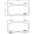 8DB 355 014-841 HELLA PAGID Комплект тормозных колодок, дисковый тормоз