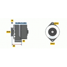 0 120 488 255 BOSCH Генератор