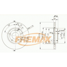 BD-0111 FREMAX Тормозной диск