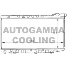 101019 AUTOGAMMA Радиатор, охлаждение двигателя