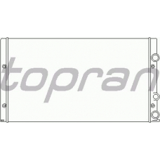 105 750 TOPRAN Радиатор, охлаждение двигателя