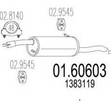01.60603 MTS Глушитель выхлопных газов конечный