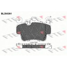 BL2843A1 FTE Комплект тормозных колодок, дисковый тормоз