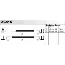 XC415 QUINTON HAZELL Комплект проводов зажигания