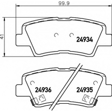 N-1289 COBREQ Комплект тормозных колодок, дисковый тормоз