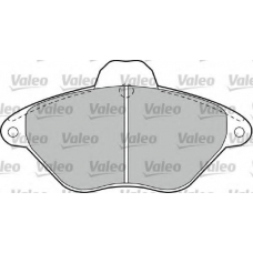 540541 VALEO Комплект тормозных колодок, дисковый тормоз