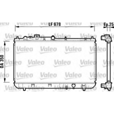 734122 VALEO Радиатор, охлаждение двигателя