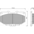 660081 ROULUNDS Комплект тормозных колодок, дисковый тормоз