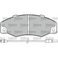 598082 VALEO Комплект тормозных колодок, дисковый тормоз