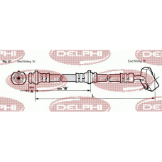 LH3617 DELPHI Тормозной шланг