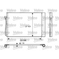 817850 VALEO Конденсатор, кондиционер