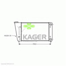 31-2321 KAGER Радиатор, охлаждение двигателя