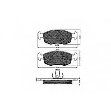32759 SPIDAN Комплект тормозных колодок, дисковый тормоз