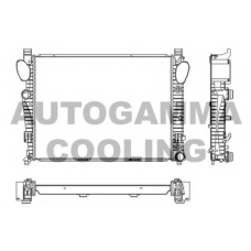 103461 AUTOGAMMA Радиатор, охлаждение двигателя