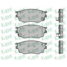 05P877 LPR Комплект тормозных колодок, дисковый тормоз