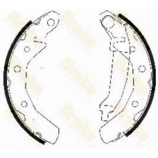 SH2510 BRAKE ENGINEERING Комплект тормозных колодок